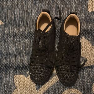 Black Glitter Sneakers